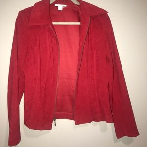 red velvet jacket